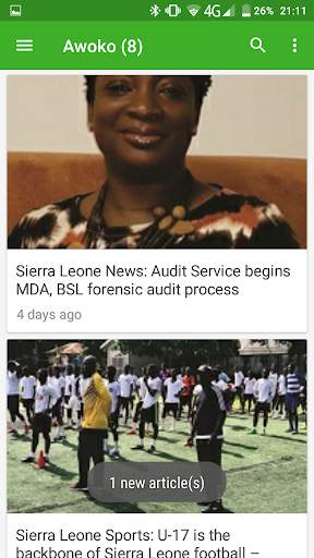 Sierra Leone news screenshot 2