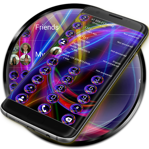 Dialer Theme Neon Abstract आइकन