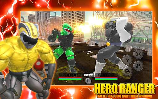Hero Ranger Battle Real Dino Fight Ninja Warrior screenshot 3