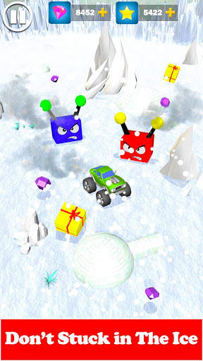 Bumper Worms Zone.io vs Tiny Wormate Cars Game screenshot 3