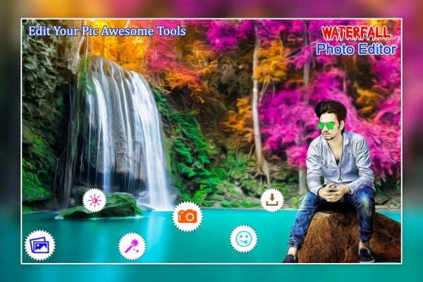 Waterfall Photo Editor : Water Photo Frame screenshot 2