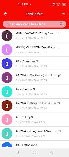 Mp3 cutter, merge audio screenshot 2