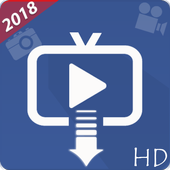 ikon Video Downloader For Facebook - HD Funny Video