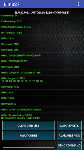 ECU OBD BLUETOOTH WIFI ELM327 screenshot 3