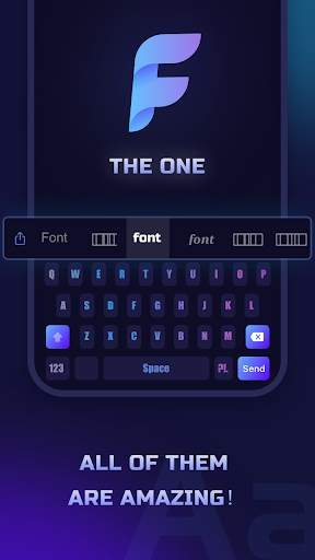The One - Stylish  fonts and Keyboard screenshot 1
