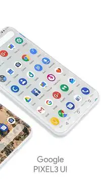 Google Pixel 3 Launcher Theme 2 تصوير الشاشة