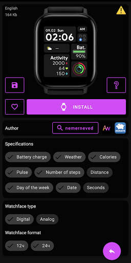 Amazfit GTS 2 WatchFaces स्क्रीनशॉट 4