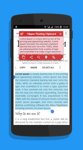Clipper: Floating Clipboard скриншот 2