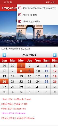 Français Calendrier 2024 screenshot 4