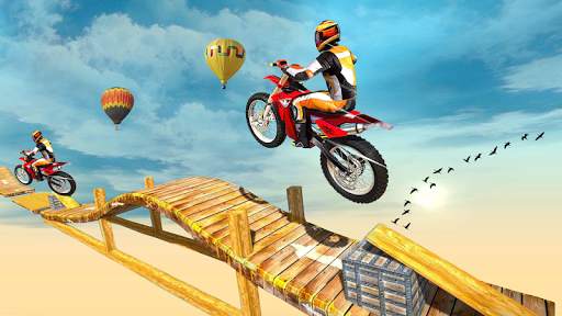 Super Bike Sky Track Rider screenshot 2