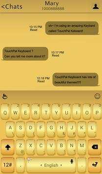TouchPal Gold Keyboard Theme screenshot 4