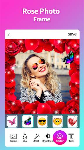 Rose Photo Frame 5 تصوير الشاشة