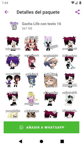 🦄 Stickers de Gacha Life para WhatsApp screenshot 5