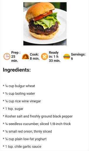 Burger Recipes Offline screenshot 4
