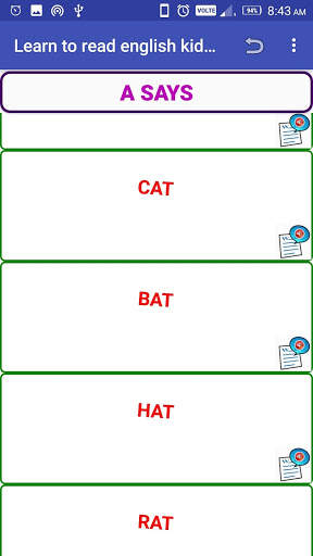 Learn to read English kids 1 screenshot 5