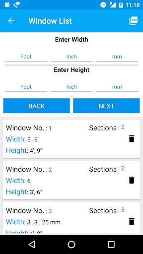Section Window Materials Calculation скриншот 3