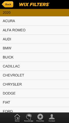 Wix Filters Mobile Catalog screenshot 2
