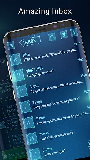 Hacker style messenger theme screenshot 1