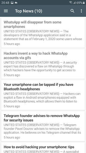 News Observatory screenshot 3