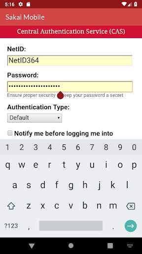 Rutgers Sakai Mobile screenshot 1