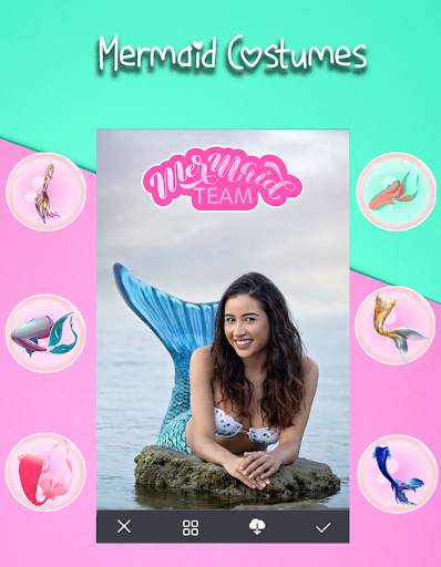 Mermaid Tail Costumes - Mermaid Photo Editor Cam screenshot 4