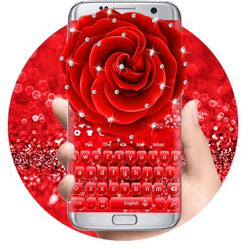 Red Rose Diamond Keyboard icon