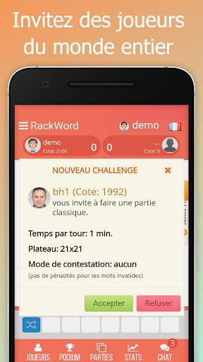 Rackword- Jeu de mots en ligne screenshot 2