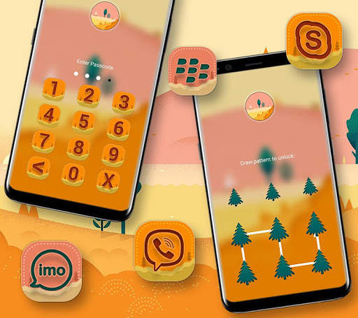 Illustration Landscape Launcher Theme screenshot 3