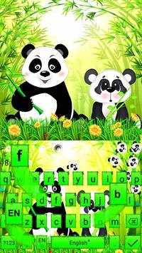 3D Cute Panda Gravity Keyboard Theme 🐼💖 4 تصوير الشاشة
