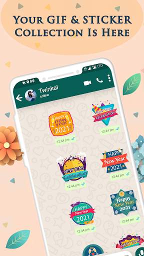 New Year GIF 2021 : New Year Stickers For Whatsapp screenshot 2
