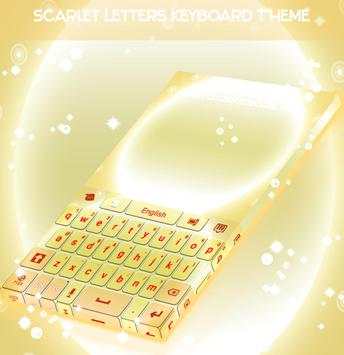 Scarlet Letters Keyboard Theme screenshot 4