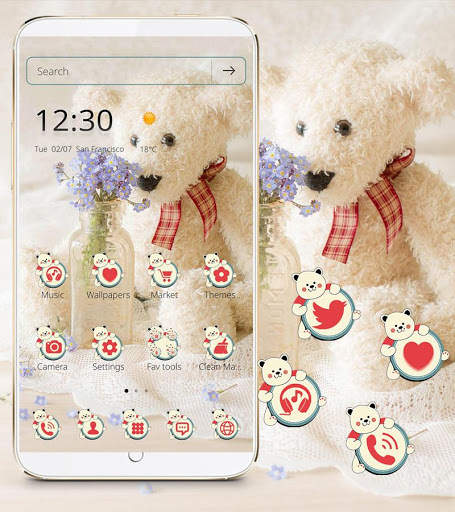 Teddy Bear Theme Forget-me-not screenshot 1