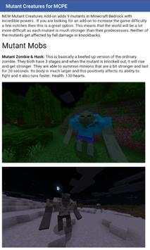 Add-on Mutant Creatures for Minecraft PE screenshot 3