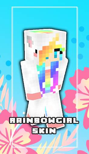 Rainbow Girl Skin For Minecraft screenshot 3