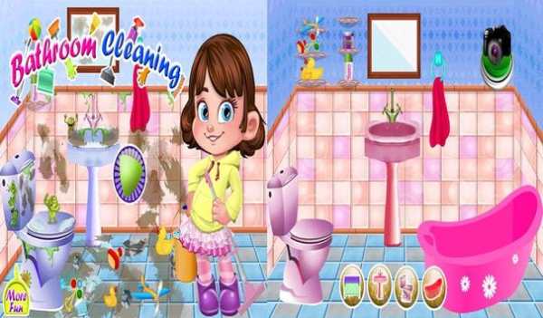 Barbie Bathroom Cleaner Girl Games screenshot 4