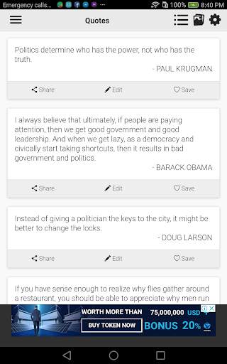 Political Quotes скриншот 1