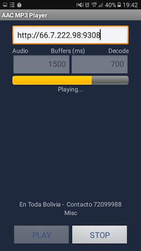 Streaming URL player screenshot 3