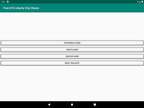 Portable GTA Liberty City Cheats screenshot 2