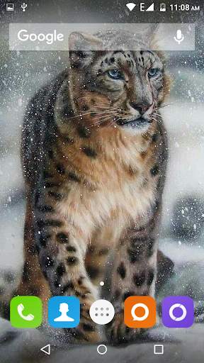 Snow Leopard Hd Wallpaper screenshot 2