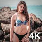 Hot girls 4k wallpaper | hot Sexy Girl wall logo