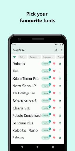 Font Picker - font downloader screenshot 3