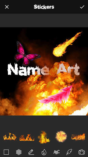 Fire Effect Name Art Maker скриншот 2