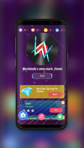 Magic Tiles piano : EDM Alan Walker screenshot 1