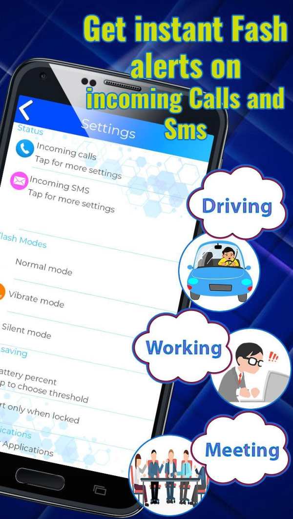 Flash Alert : Flash on call and SMS screenshot 1