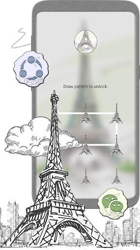 Sketch Eiffel Tower Theme screenshot 4