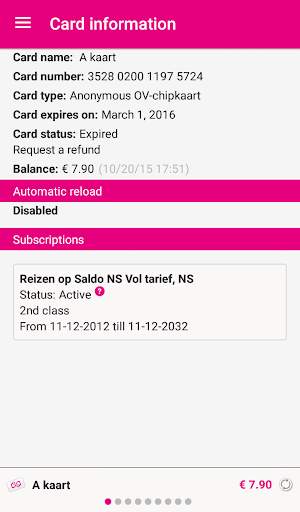 OV-chipkaart screenshot 3