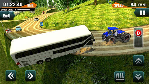 Chained Tractor Bus Towing Duty 2019 screenshot 4