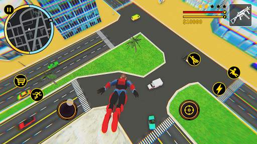 Flying Spider Super Hero - Vegas Crime City Battle स्क्रीनशॉट 9