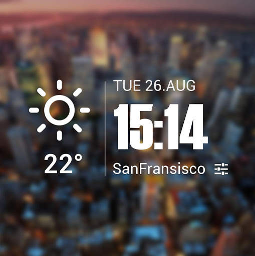 Live weather & Clock Widget screenshot 3