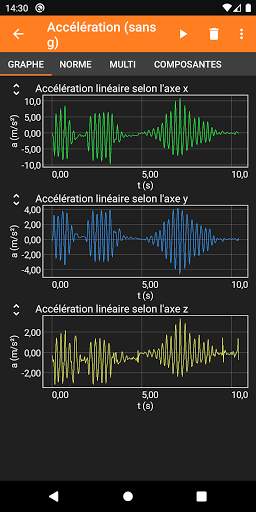 phyphox screenshot 2